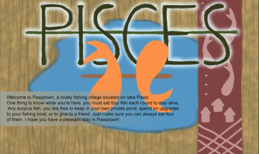Pisces game title screenshot